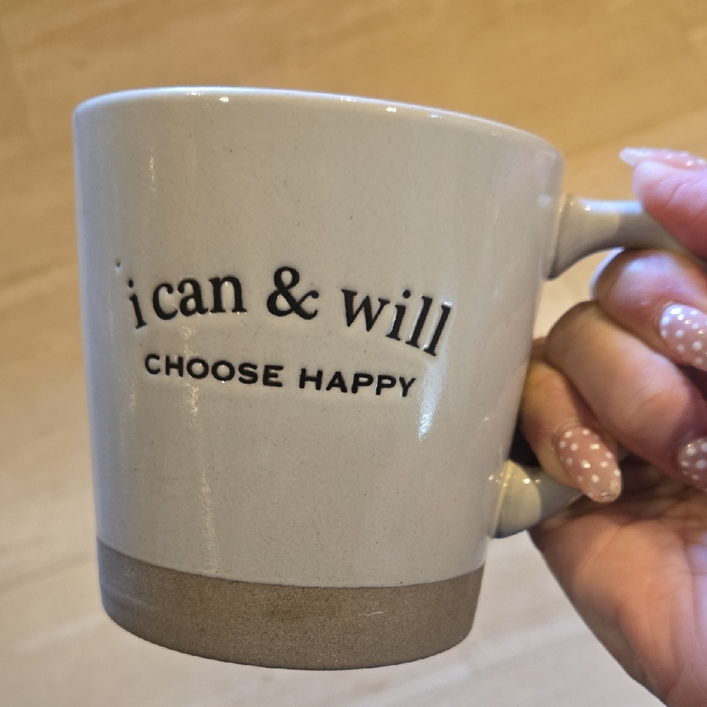 Demdaco Inspirational "I Can & Will Choose Happy" Ceramic Mug